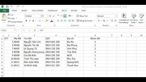Cách Import danh sách Khách hàng bằng excel