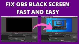 obs black screen display capture solved. in one minute.