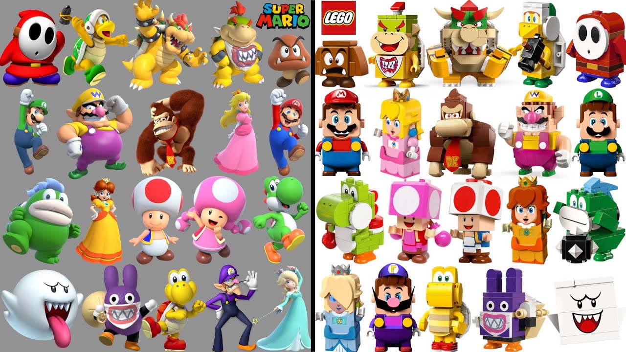 Every Mario Party 10 Character in the Mystery Block vs LEGO