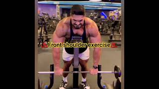 front shoulder exercise?تمرين الكتف الأمامي new viral youtube ytshorts like reels gym shorts