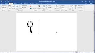 How to insert magnifier symbol in Word screenshot 2