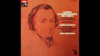 Chopin: Piano Concerto No. 1 - Ohlsson, Maksymiuk / 쇼팽: 피아노 협주곡 1번 - 올슨, 마크시미우크