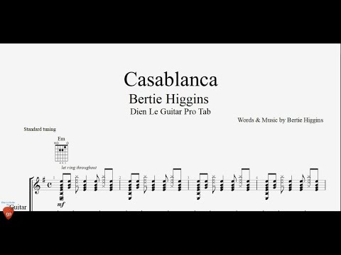 Casablanca (ver.2) – Guitar Tutorial + TAB
