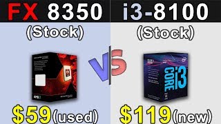 FX 8350 Vs. i3-8100 | New Games Benchmarks
