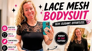 Nebility Lace Bodysuit Shapewear Short Sleeve Thong Body Suit Enlightening reviews -- My experience!