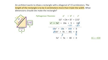 Solving Quadratic Equations Pythag 2