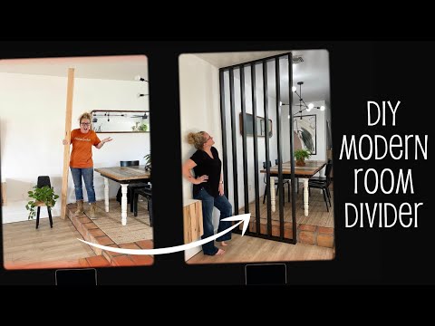 DIY Modern Room Divider | Home Improvement DIY Modern Room Divider | Home Improvement