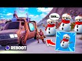 I won with ONLY using the SNOWMAN item in Fortnite