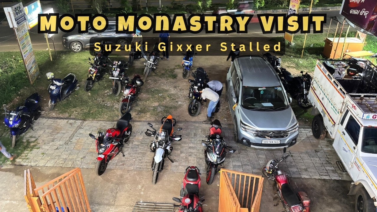 A Visit to Moto Monastery | Motorcycle Gears and Garage | SUZUKI GIXXER stalled