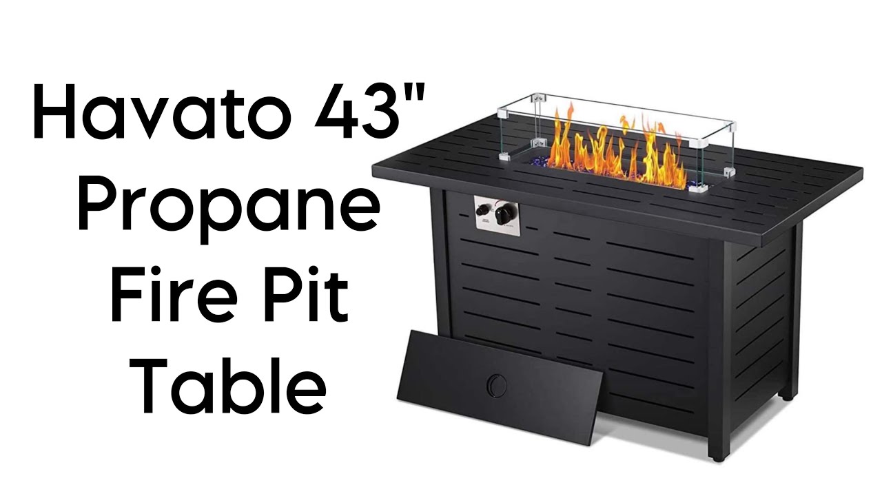Havato 43" Propane Fire Pit Table | Unboxing & Assembling Havato Propane Fire Pit Table