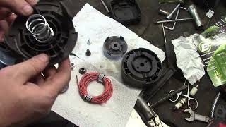 Hyper Tough spool head replacement and tune up for beat up trimmer