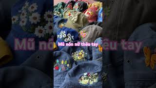 Mũ nón nữ lưỡi trai nữ thêu tay #handmade #muluoitrai #theutay #theu