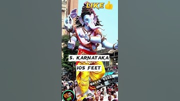 Top 10 biggest ganpati bappa in world #ganeshchaturthi #ganpatibappamorya #biggestganpati #shorts