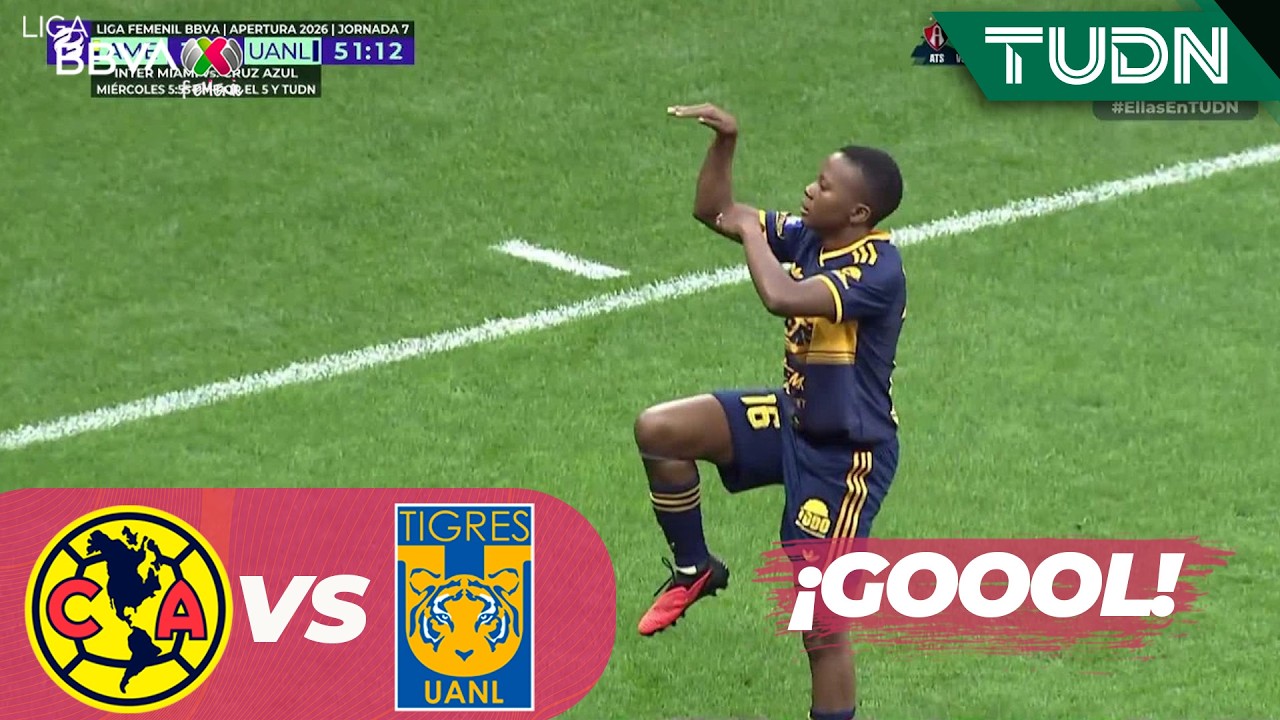 DOBLETE de Kgatlana | América vs Tigres | Liga MX Femenil - Jornada 7 Apertura 2026 | TUDN