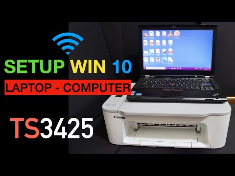 Canon Pixma TS3425 Setup Windows Laptop or Computer, WiFi setup.