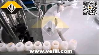 Automatic liquid filling, capping machine for 10ml bottle