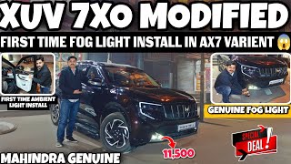 MAHINDRA XUV 7XO AX7 MODIFIED✅XUV 7XO AX7 MODIFICATION✅XUV 7XO FOG LIGHT INSTALL ✅#mahindra #xuv7xo