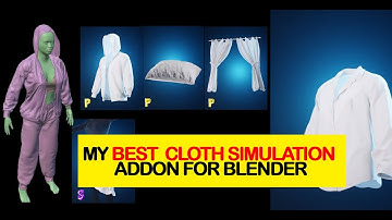 My First commercial addon for cloth simulation in blender