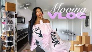 MOVING VLOG | packing, home decor, apartment tour 📦