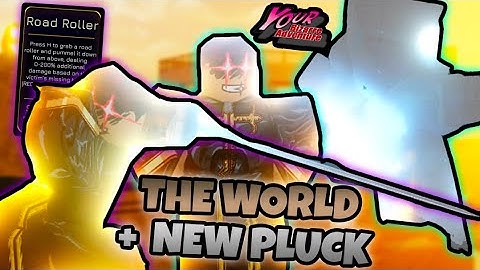 [YBA] The World with NEW Pluck does CRAZY DAMAGE..