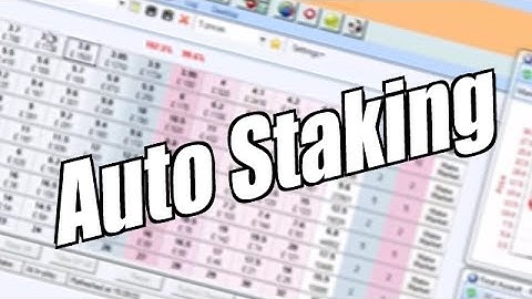Using Bet Angel -  One click screen - Auto staking