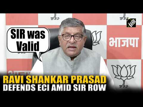WATCH: Ravi Shankar Prasad Blasts Rahul Gandhi Over ECI "Vote Theft" Allegations