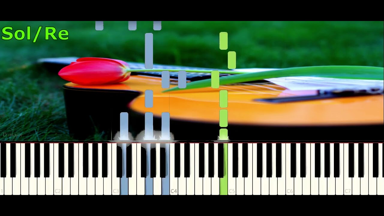 La prima cosa bella  Piano Midi Tutorial ITA  Accordi Synthesia