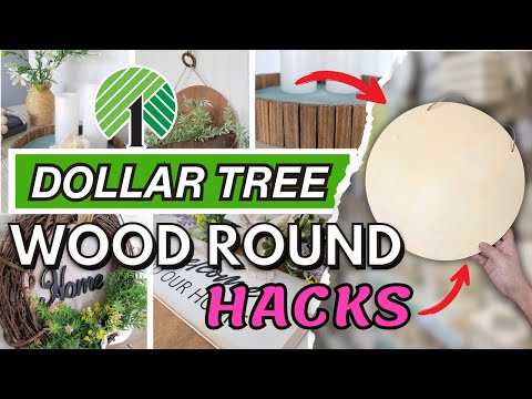 Rustic Wood Round Crafts: Dollar Tree DIY Hacks You'll Love 