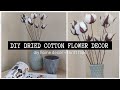 Scandinavian boho home decor  diy cotton plant tutorial  boho home decor  diy nordic home decor