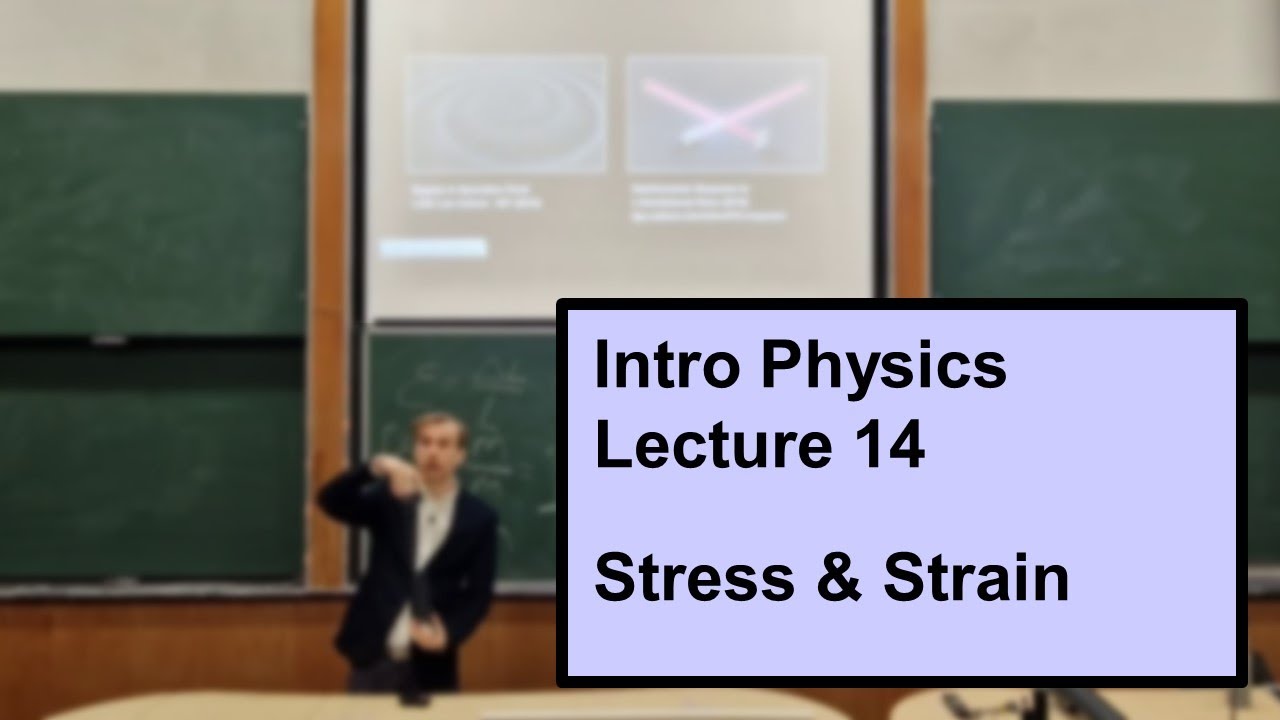 Intro Physics Lecture 14: Stress and Strain - YouTube