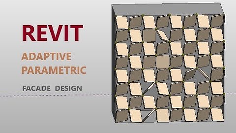 Revit Adaptive Parametric Design Tutorial  ( Facade Design -rotated square)