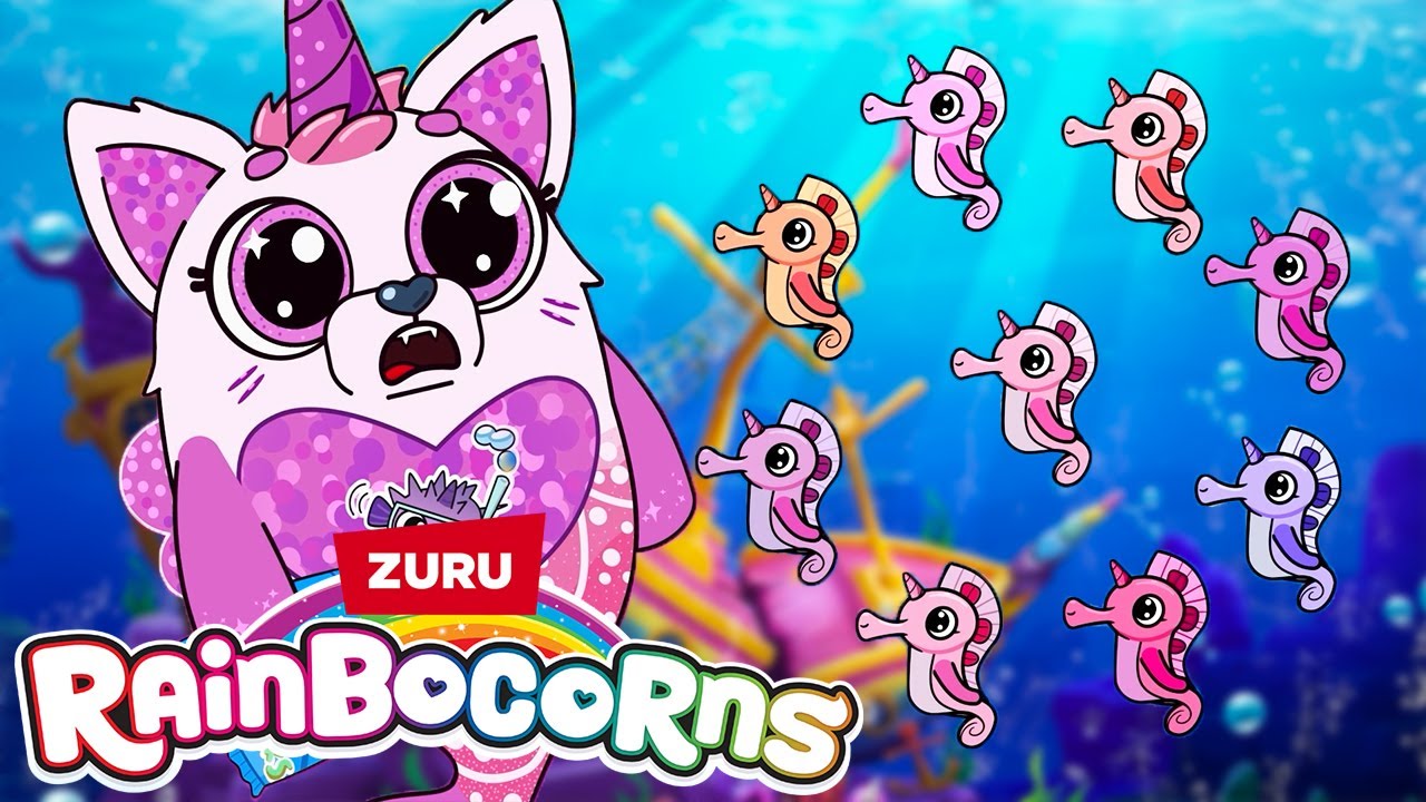 What Are The Seahorses Up To? 🌊 | Cute Animal Cartoons for Kids  | Girls Animation