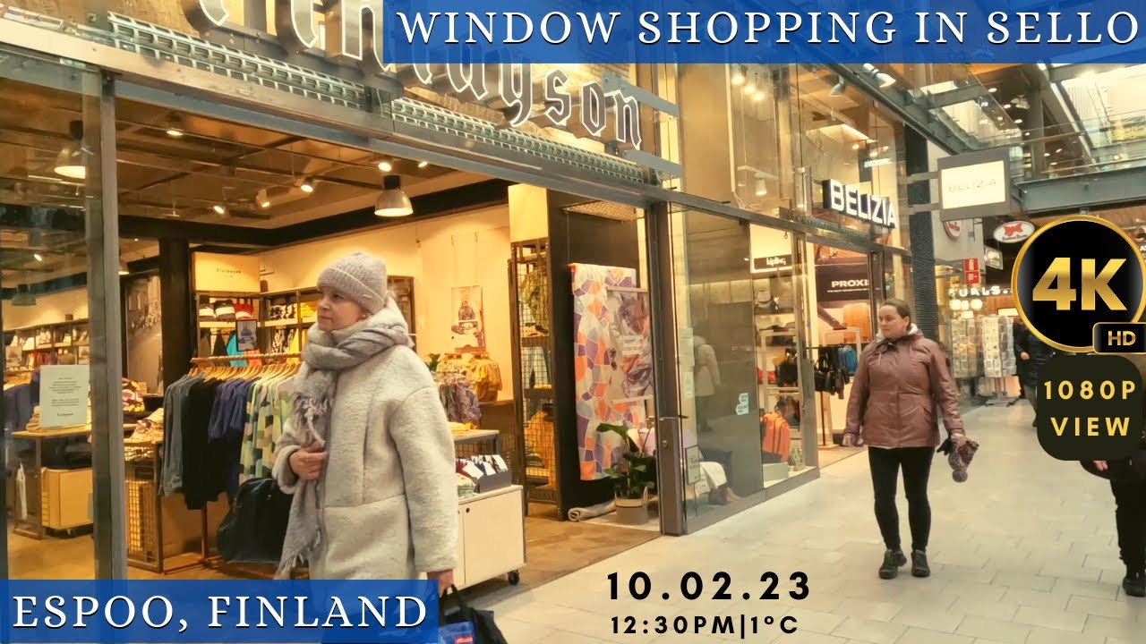 sello-mall-espoo-finland-4k-hdr-window-shopping-19min-youtube