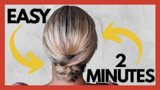 2 Minute chignon hairstyle for medium to long hair