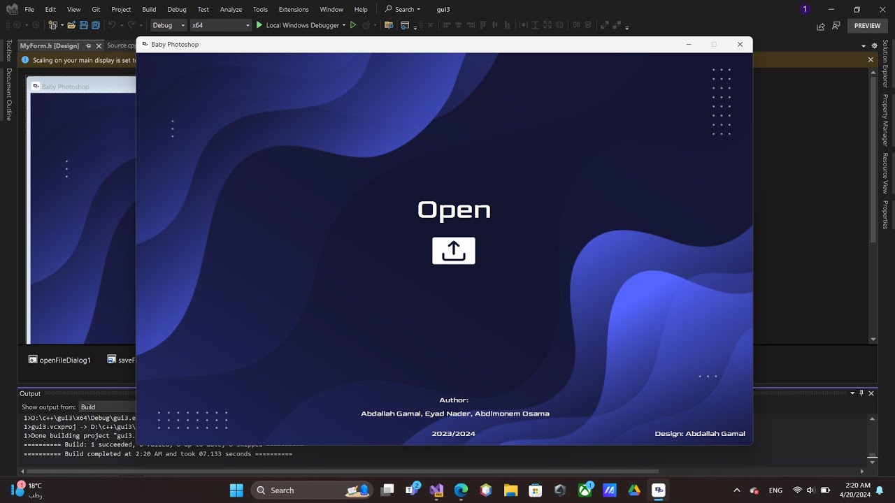 Baby Photoshop | C++ app with GUI Winform - YouTube