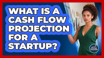 What is a cash flow projection for a startup?