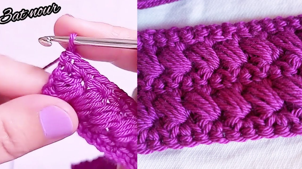 دروس في غرزة الكروشي للمبتدئين How to crochet stitch YouTube