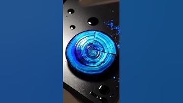 Slicing neon blue obsidian seashell! 💎 #obsidian #sharpslice #satisfyingslice #oddlysatisfying