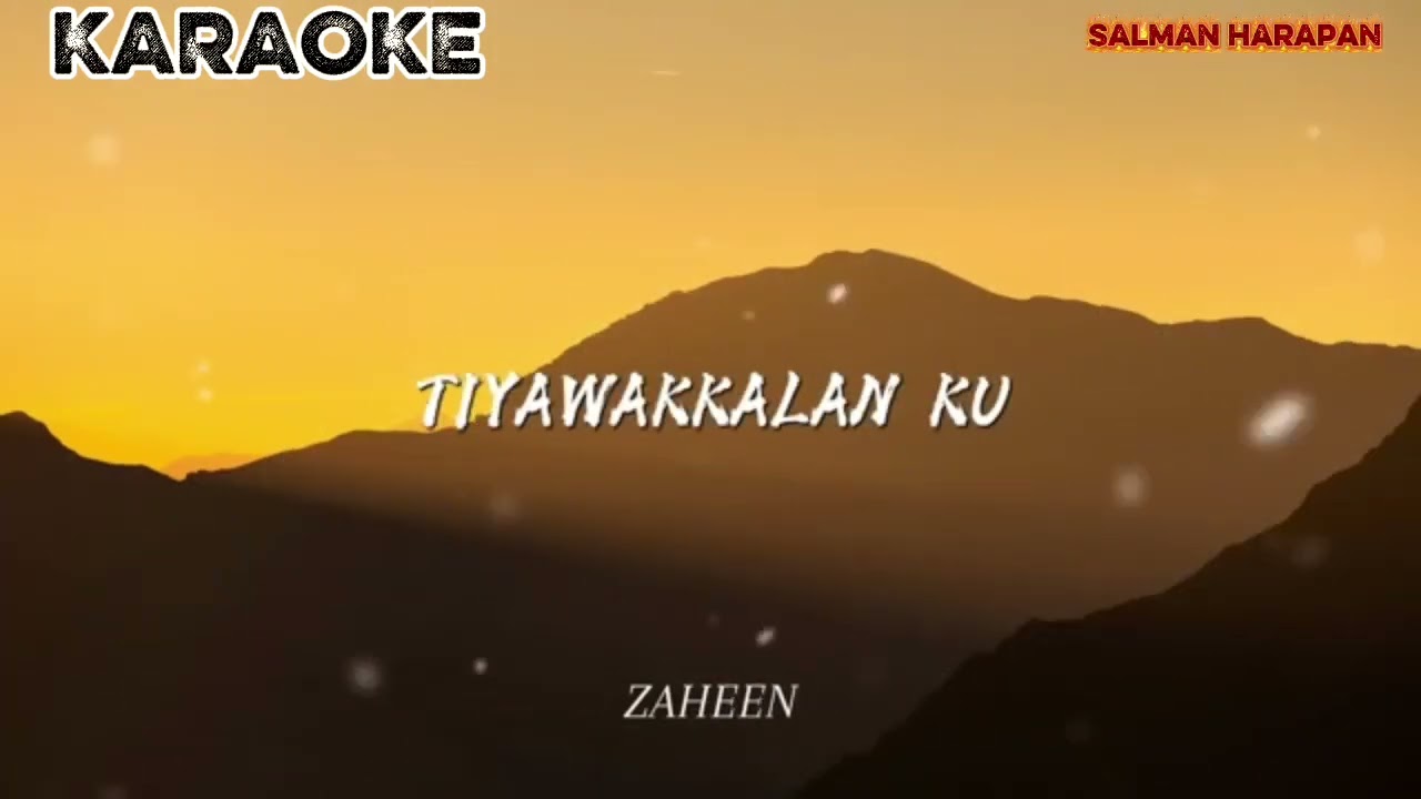 ZAHEEN - HA WAKTU INI (KARAOKE #tausug #song 