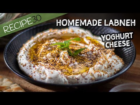 Homemade Labneh Cheese Yoghurt Dip