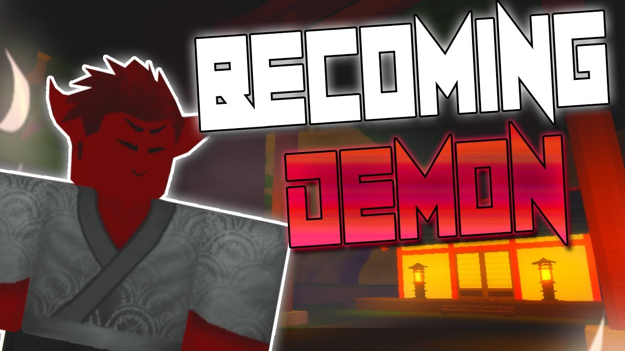 Becoming A Demon In Onikiri New Demon Slayer Game Roblox - black demon roblox