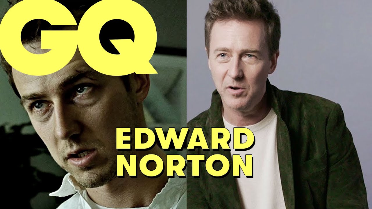 Edward Norton revient sur ses rôles les plus iconiques : Fight Club, American History X... | GQ