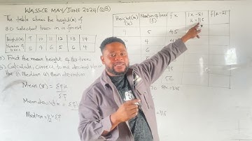 WASSCE MAY/JUNE 2024 (Q13). STATISTICS.