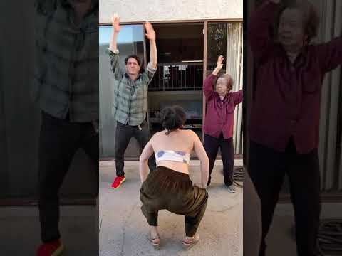 Husband & Grandma on windmill duty, me on booty duty