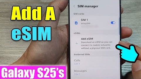 How to 📲 Add an eSIM on Galaxy S25!