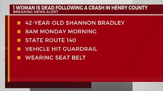 Woman killed in Henry County crash