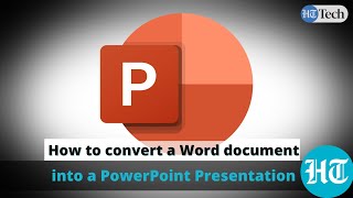 How to automatically convert a Word document into a PowerPoint presentation