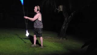 ASMR Staff Flow Second Half Session | 20-Minute Backyard Ambient Movement Practice | Infinity Flow