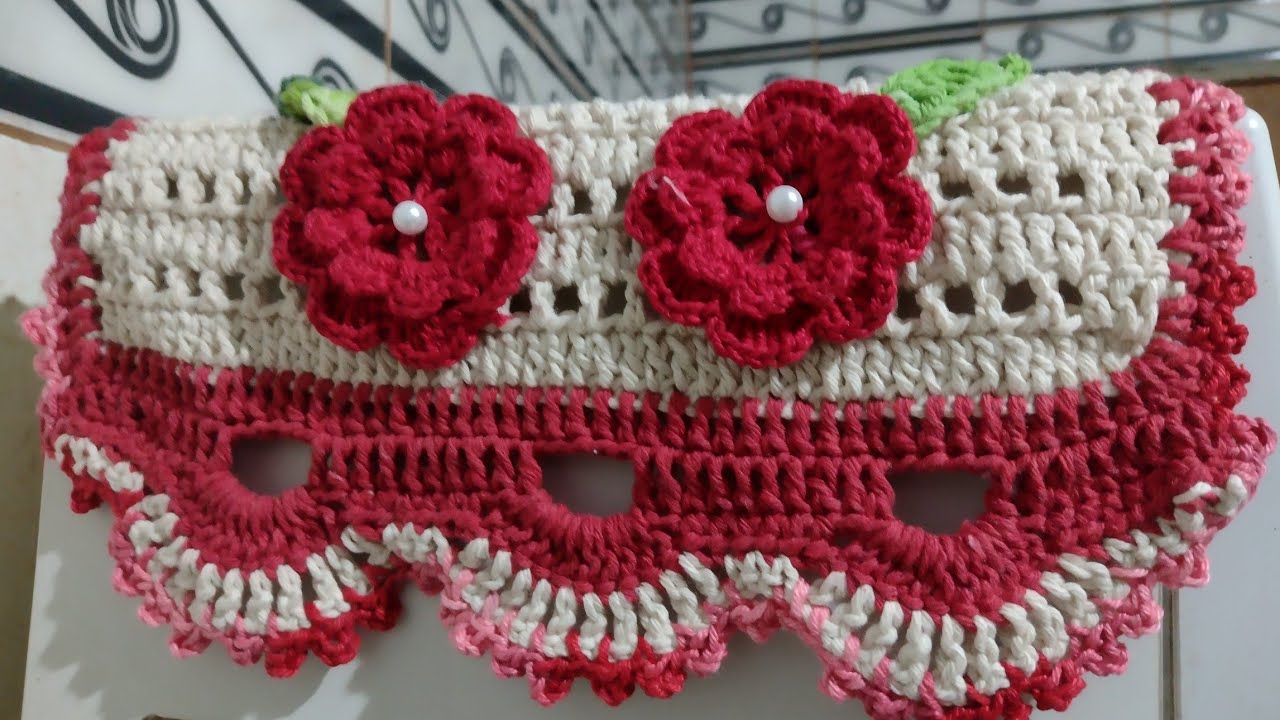 Capa de Microondas ou toalha de Centro Em crochê Passo a Passo ( Cozinha mimo)