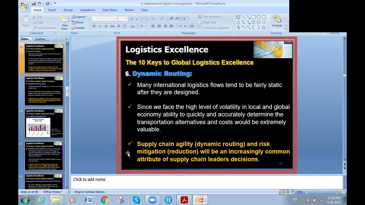3 GLOBAL LOGISTIC EXCELLENCE